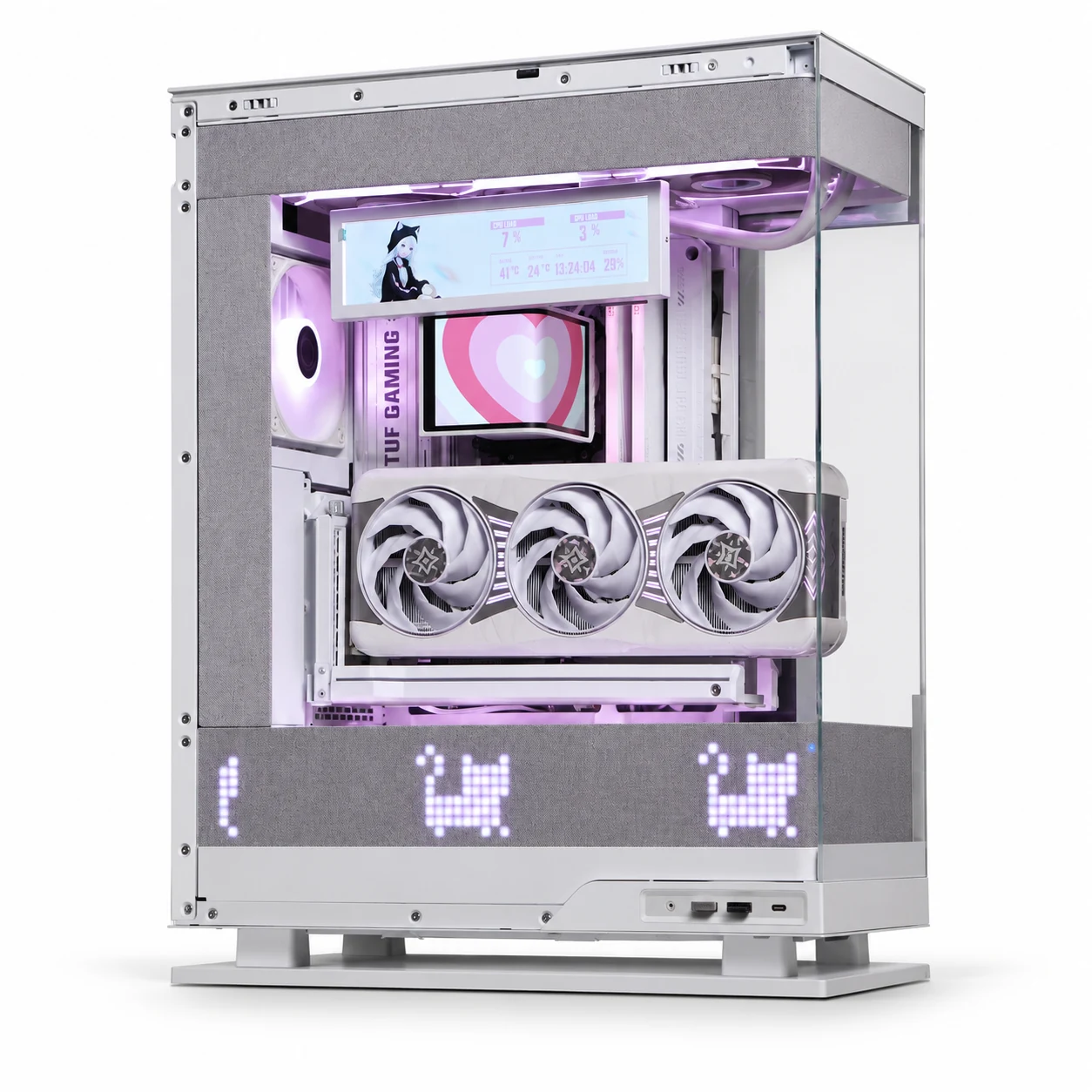 追风者 PHANTEKS EVOLV X2 Matrix，白色 · MATRIX 版装机展示