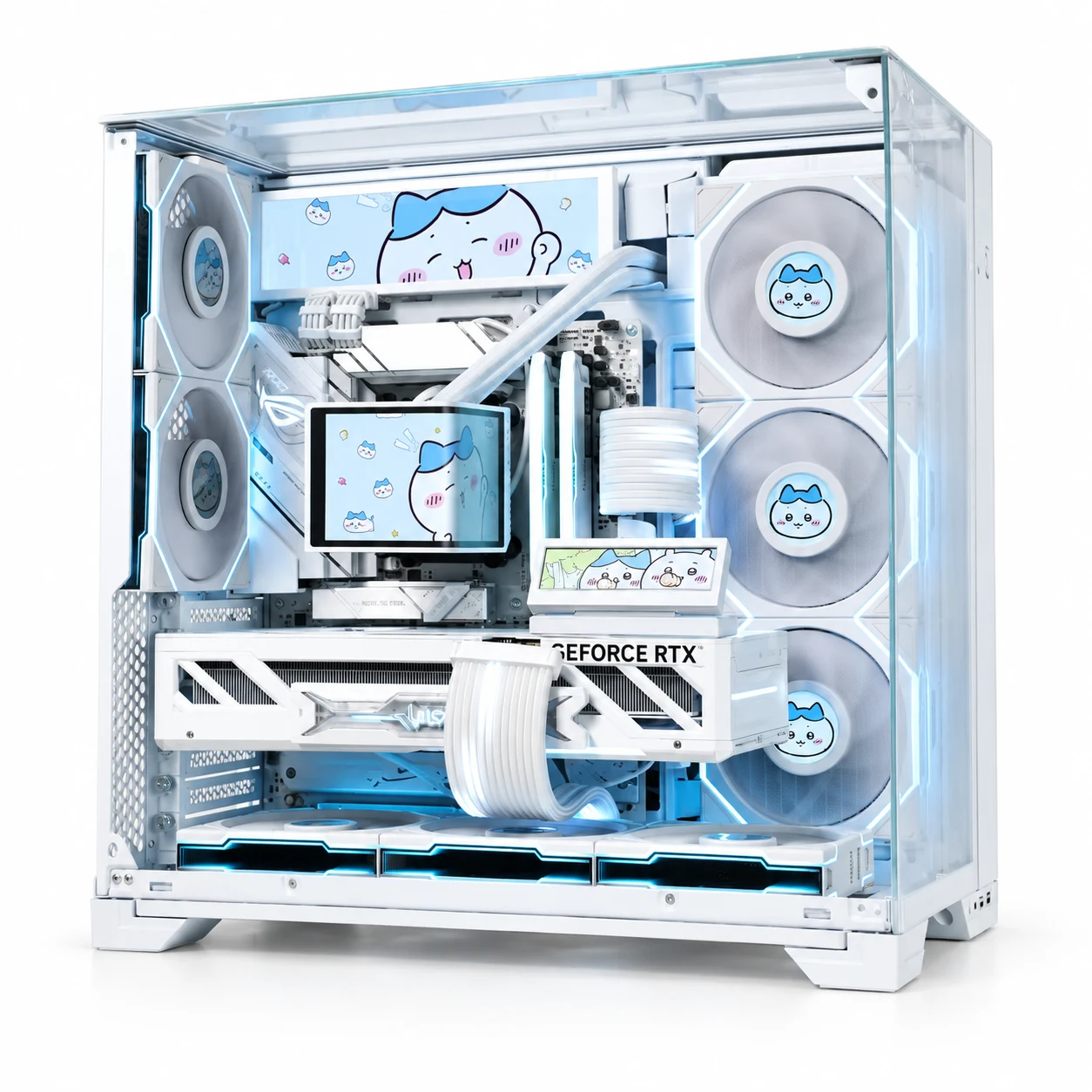 联力 LIAN LI O11 VISION COMPACT · 白色装机外观
